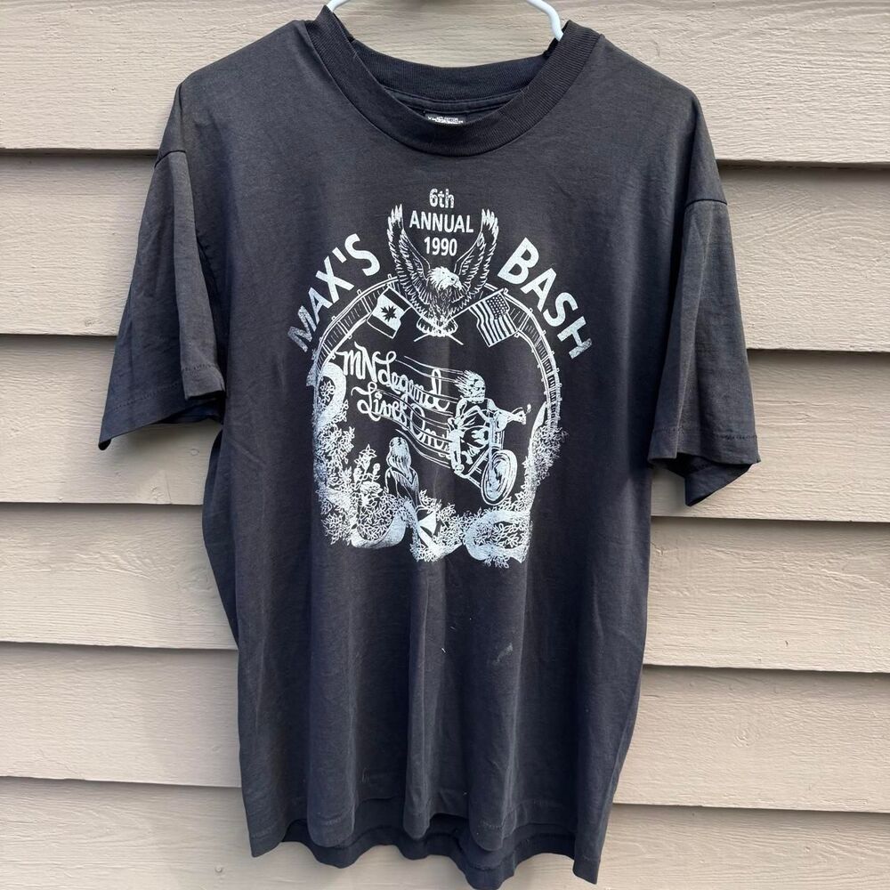 Screen-stars Men's Black and Grey T-shirt